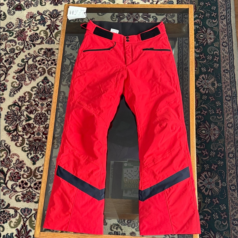 Womens red ski pants